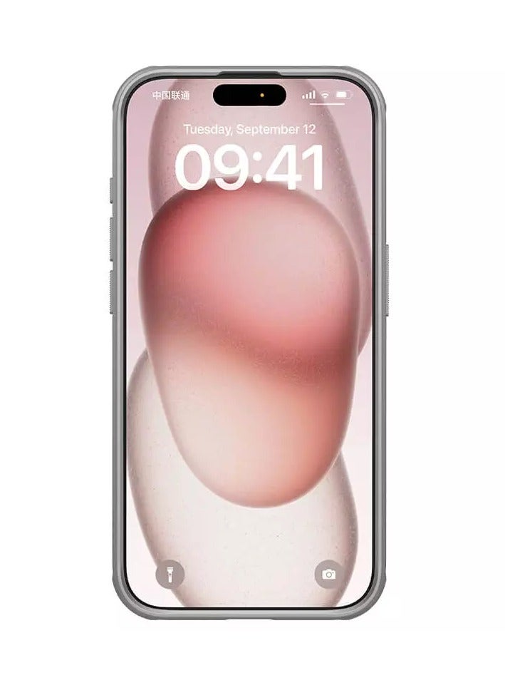 Nillkin Super Frosted Shield Pro Matte cover case for Apple iPhone 15 Pro 6.1 (with LOGO cutout)-Grey - Image 2