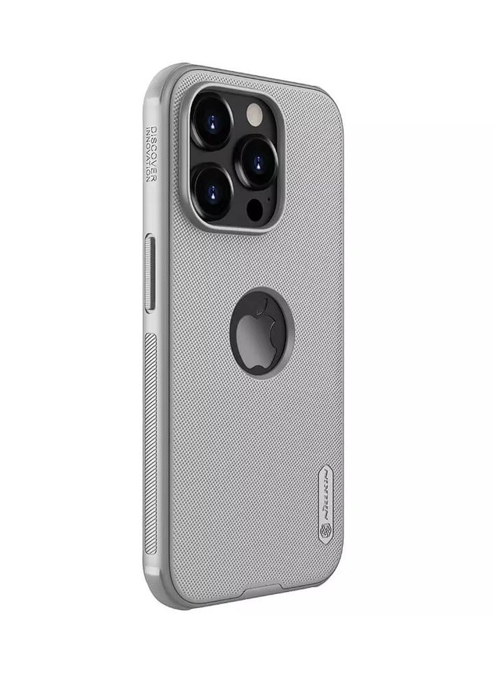 Nillkin Super Frosted Shield Pro Matte cover case for Apple iPhone 15 Pro 6.1 (with LOGO cutout)-Grey - Image 3