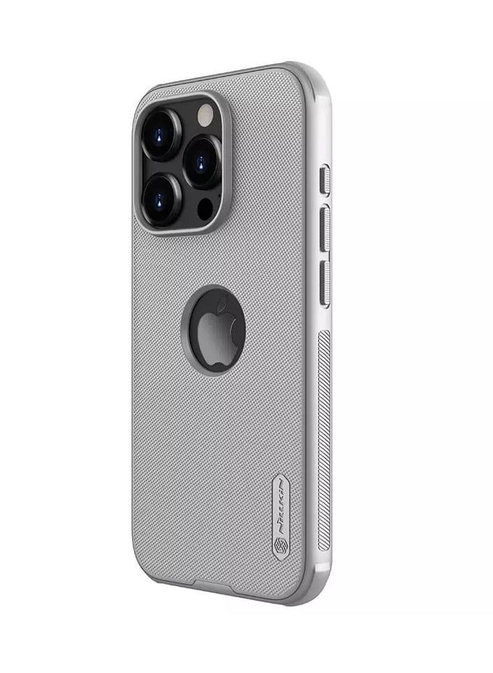 Nillkin Super Frosted Shield Pro Matte cover case for Apple iPhone 15 Pro 6.1 (with LOGO cutout)-Grey - Image 4