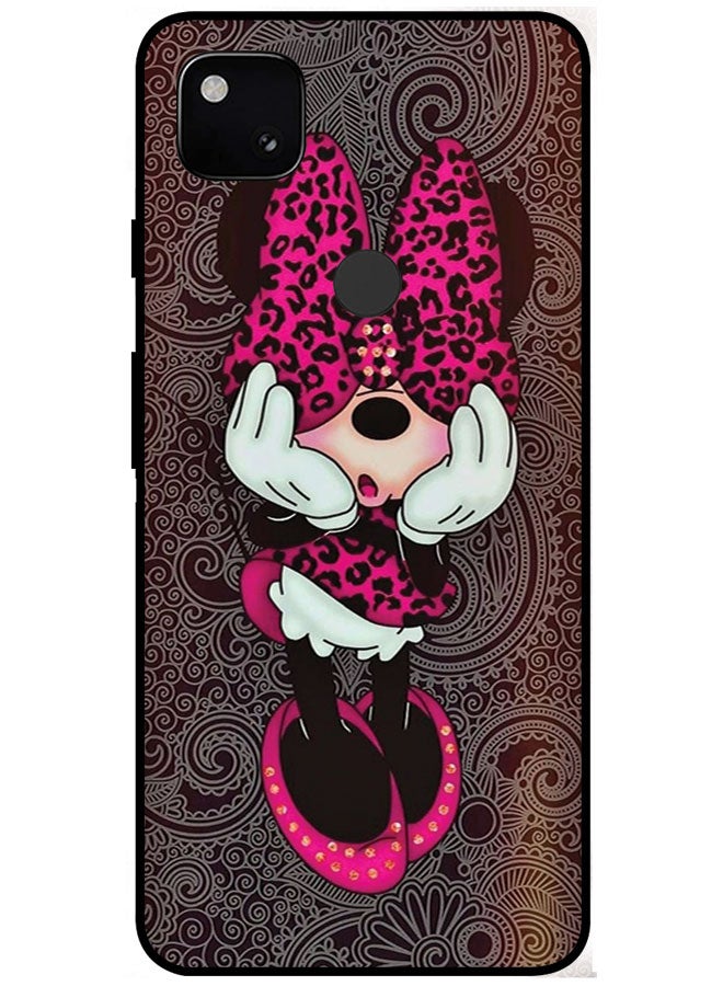 EYE CATCH Protective Case Cover For Google Pixel 4A Smart Series Printed Protective Case Cover for Google Pixel 4A Minnie Mouse - Image 1