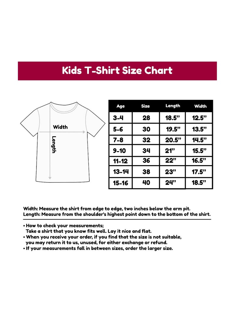PRINTSHOP4ME - Christmas Initial Letter Printed Kids T-Shirts For Boys-Fun And Festive Holiday Gift For Your Little Guy-Gifts For Friends And Family Printed Round Neck T-Shirts For Kids - Image 1