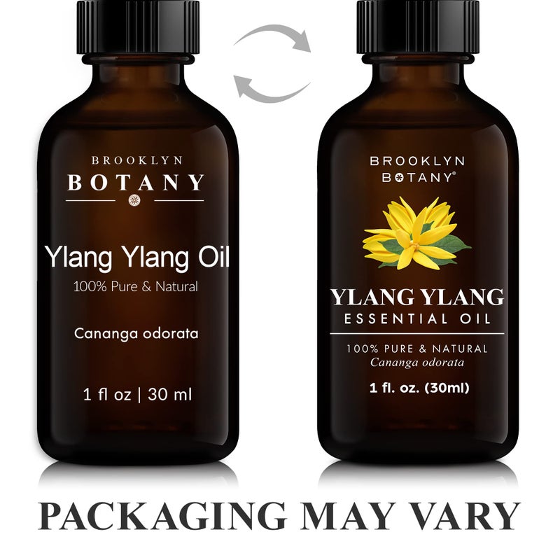 Brooklyn Botany زيت يلانغ يلانغ الأساسي من بروكلين بوتاني - 100% نقي وطبيعي - زيت من الدرجة الممتازة مع قطارة - للعلاج بالروائح وموزع الروائح - 1 أونصة سائلة - Image 4