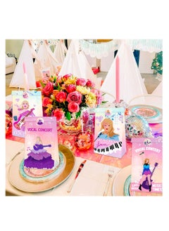 KASTWAVE 24 Pcs Gift Bags for Taylor, Party Candy Bags with 36 Stickers Included, Party Decorations, Birthday Party Bags, Singer Theme Birthday Party Supplies, Wedding Bridal Shower  - Image 4