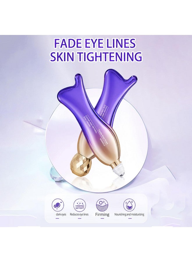 Easilydays Caviar+Retinol Eye Cream for Wrinkles, 360° Massage Under Eye Cream Face and Eye Serum Firming and Lifting, Instant Hydrating, Deep Moisturizing for Dark Circles Puffiness Fine Lines, Bags - Image 5