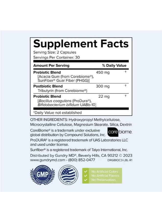 Bio Prebiotic-rich cranberry softgel capsules help promote healthy intestinal bacteria, supporting digestive health and overall well-being. 60 softgel capsules.  - Image 3