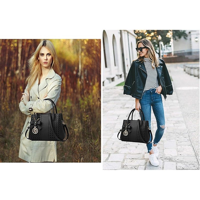 Jeniulet Purses and Handbags for Women Fashion Ladies PU Leather Top Handle Satchel Shoulder Tote Bags - Image 2