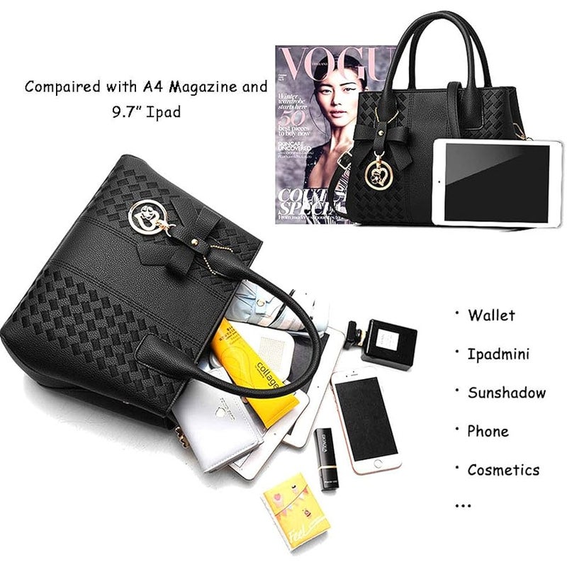 Jeniulet Purses and Handbags for Women Fashion Ladies PU Leather Top Handle Satchel Shoulder Tote Bags - Image 4