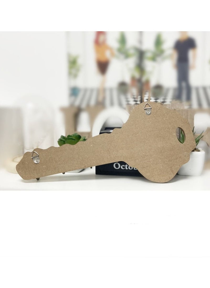 Goolsky - Goolsky Key Holder Wall Mounted, Wood Key Holder for Wall Decorative Home Key Rack Hooks Key Hanger with 4Hooks for Entryway Doorway Hallway Office - Image 1