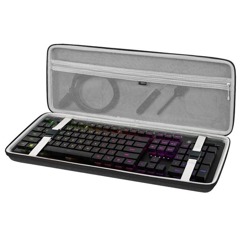 Geekria Full Size Keyboard Case Hard Shell Travel Carrying Bag for 108 Key Computer Mechanical Keyboard Compatible with Razer BlackWidow V3 Mechanical Gaming Ornata Chroma Gaming - Image 2