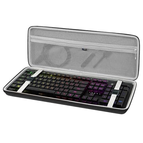 Geekria Full Size Keyboard Case Hard Shell Travel Carrying Bag for 108 Key Computer Mechanical Keyboard Compatible with Razer BlackWidow V3 Mechanical Gaming Ornata Chroma Gaming - Image 1