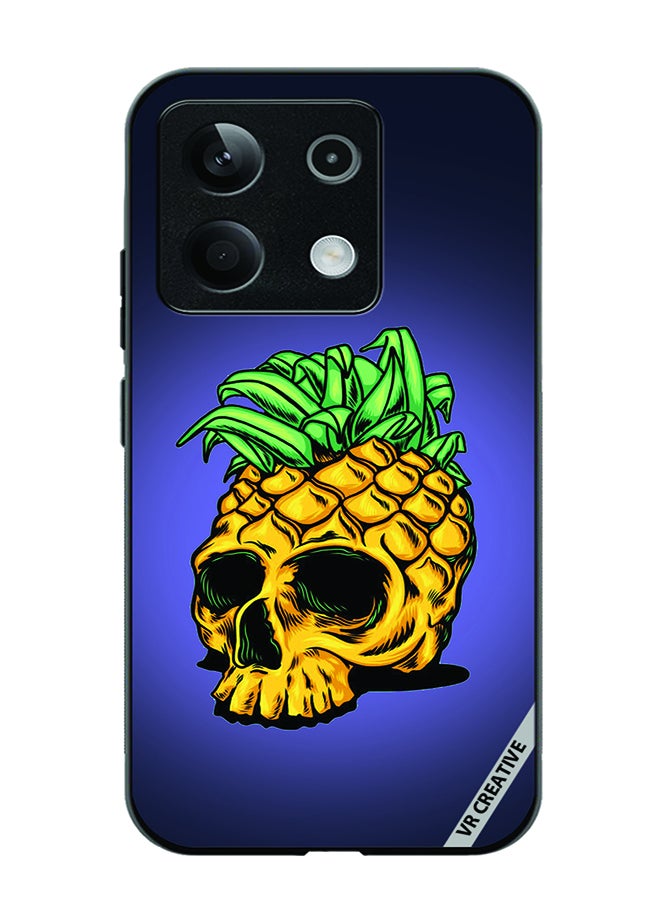 VR CREATIVE Protective Case Cover For Xiaomi Poco X6 Pineapple Skull Design Multicolour - Image 1