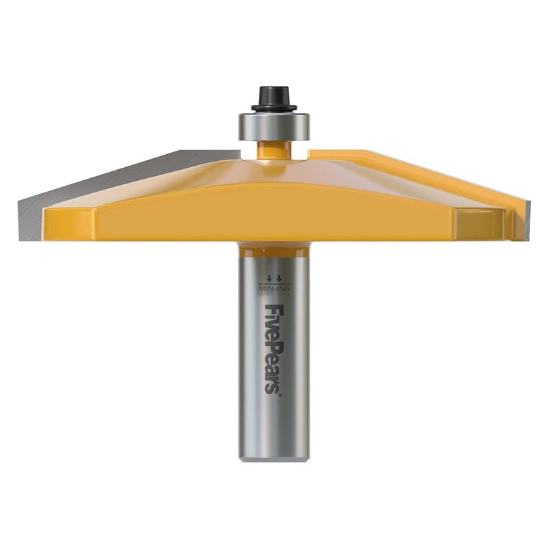FivePears Bevel Raised Panel Router Bit 1/2 Inch Shank for Making Cabinet Door, 3-1/2-Inch Diameter, Used in Combination with Rail and Stile Router Bit - Image 1