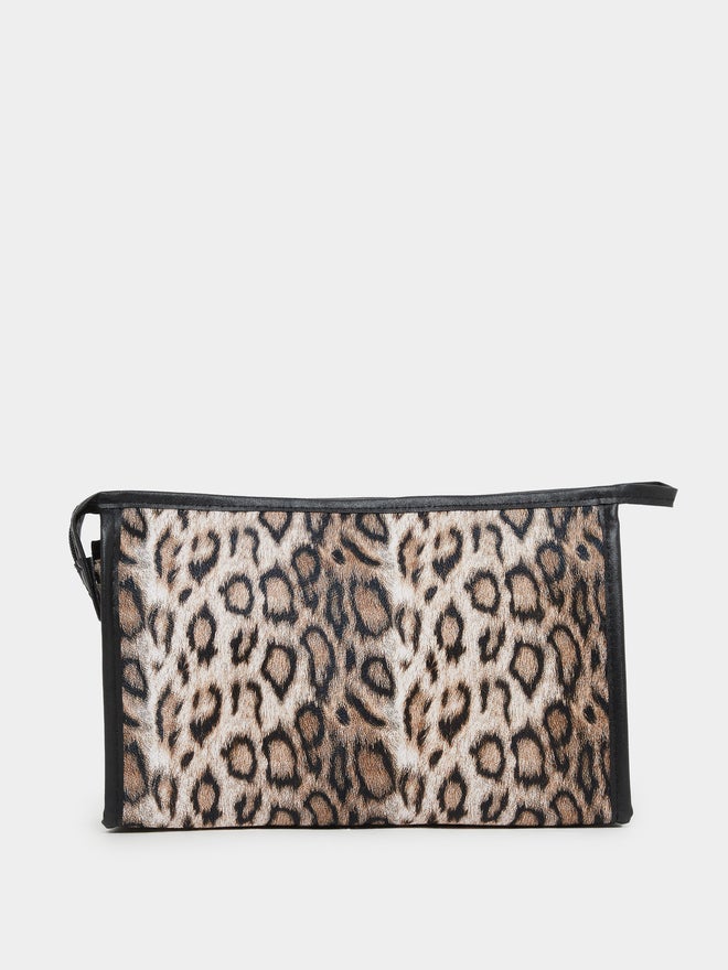 ستايلي حقيبة مستحضرات تجميل ستايلي بطبعة حيوانات مع سحاب - Image 2