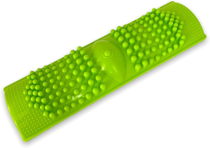 DAISO INDUSTRIES مدلك القدمين بالضغط الانعكاسي حصيرة القدم 146 بوصة × 41 بوصة × 18 بوصة خضراء - Image 1