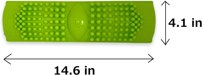 DAISO INDUSTRIES مدلك القدمين بالضغط الانعكاسي حصيرة القدم 146 بوصة × 41 بوصة × 18 بوصة خضراء - Image 4