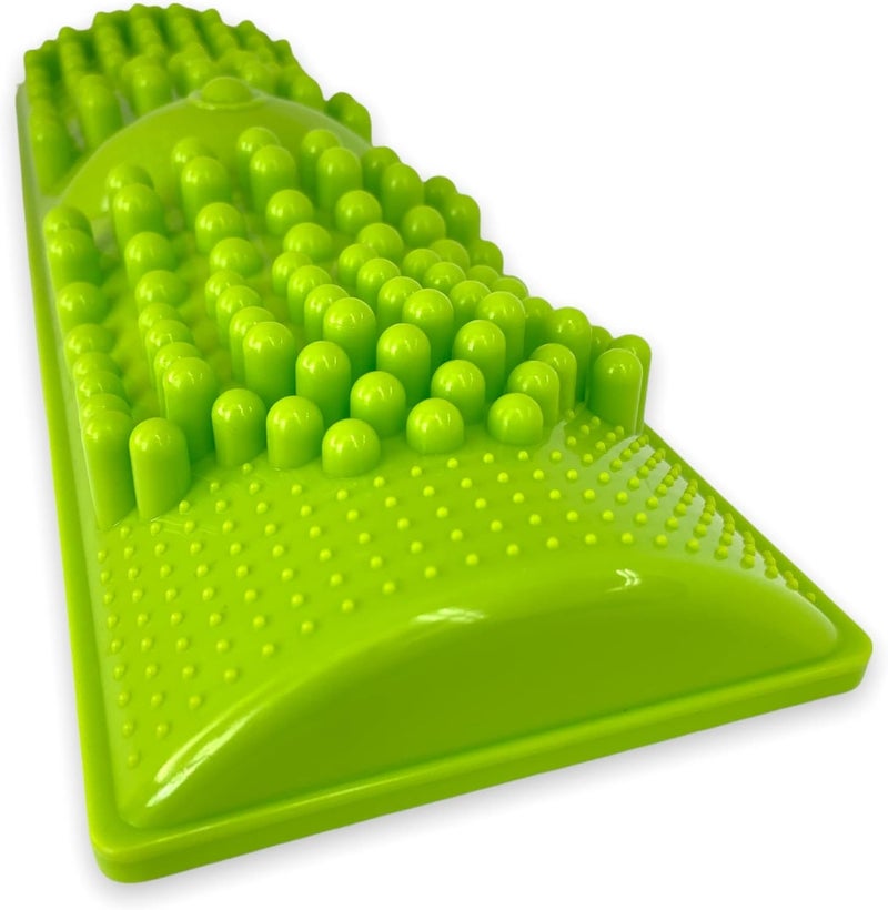 DAISO INDUSTRIES مدلك القدمين بالضغط الانعكاسي حصيرة القدم 146 بوصة × 41 بوصة × 18 بوصة خضراء - Image 2