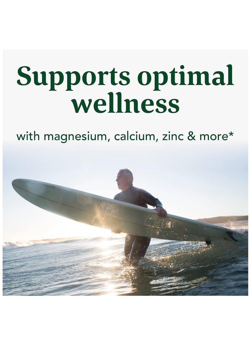 MegaFood - MegaFood Balanced Minerals - Calcium, fermented Magnesium Glycinate, Zinc, Selenium, GTF Chromium, Molybdenum, Nettle Leaf, Horsetail Leaf - Made Without 9 Food Allergens - 90 Tablets (30 Servings) - Image 1