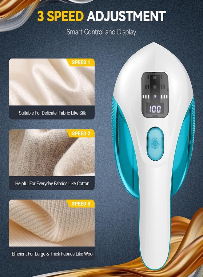 Ruidla Rechargeable Fabric Shaver and Lint Remover, 3-Speed Adjustable Sweater Shaver with 6-Leaf Replaceable Stainless Steel Blades, 2.6Inch Large Mesh, Removable Bin for Clothes Fuzz, Lint, Pills, Bobbles - Image 4