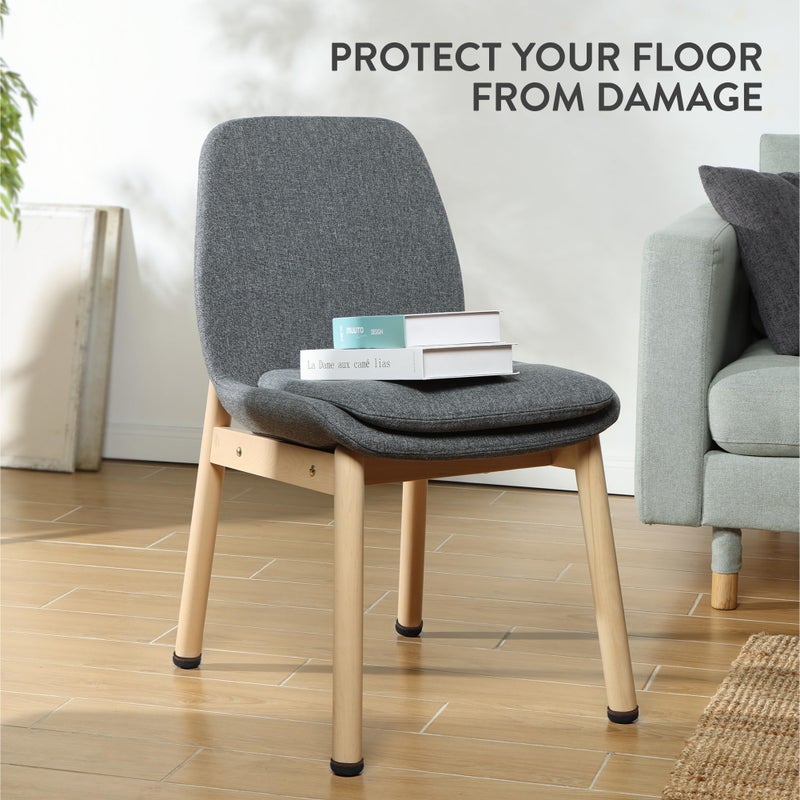 Aneaseit Felt Furniture Pads - Round Chair & Table Leg Protection For Hardwood Floors - Heavy Duty Floor Protectors - Pad Sliders For Chair Legs - 1.2 Inch (31Mm) 8 Pack - Black - Image 2