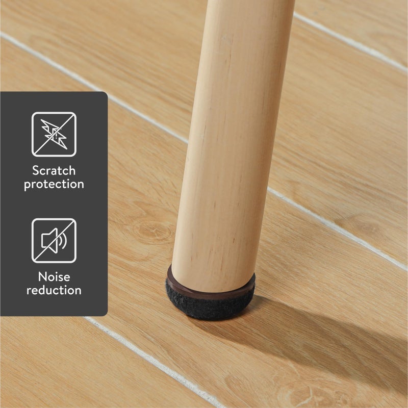 Aneaseit Felt Furniture Pads - Round Chair & Table Leg Protection For Hardwood Floors - Heavy Duty Floor Protectors - Pad Sliders For Chair Legs - 1.2 Inch (31Mm) 8 Pack - Black - Image 3