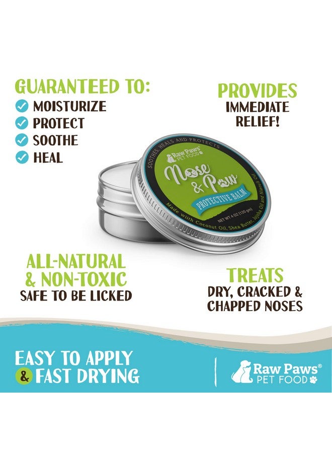 Raw Paws Nose & Paw Balm, 4Oz  Dog Nose Balm & Cat Nose Relief  Essential Frenchie, English Bulldog Accessories  Snout Soother For Dogs & Cats  Dog Nose Butter Dogs Need  Nose Balm Natural - Image 2