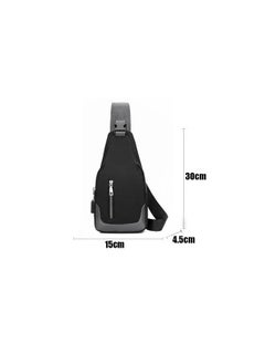amazing.EGP AMAZINGegp Small Leather Backpack Crossbody Bag Chest Shoulder Bags for Men Outdoor Anti-Theft Lightweight Cycling  - Image 4