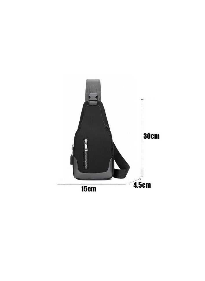 amazing.EGP - AMAZINGegp Small Leather Backpack Crossbody Bag Chest Shoulder Bags for Men Outdoor Anti-Theft Lightweight Cycling - Image 1