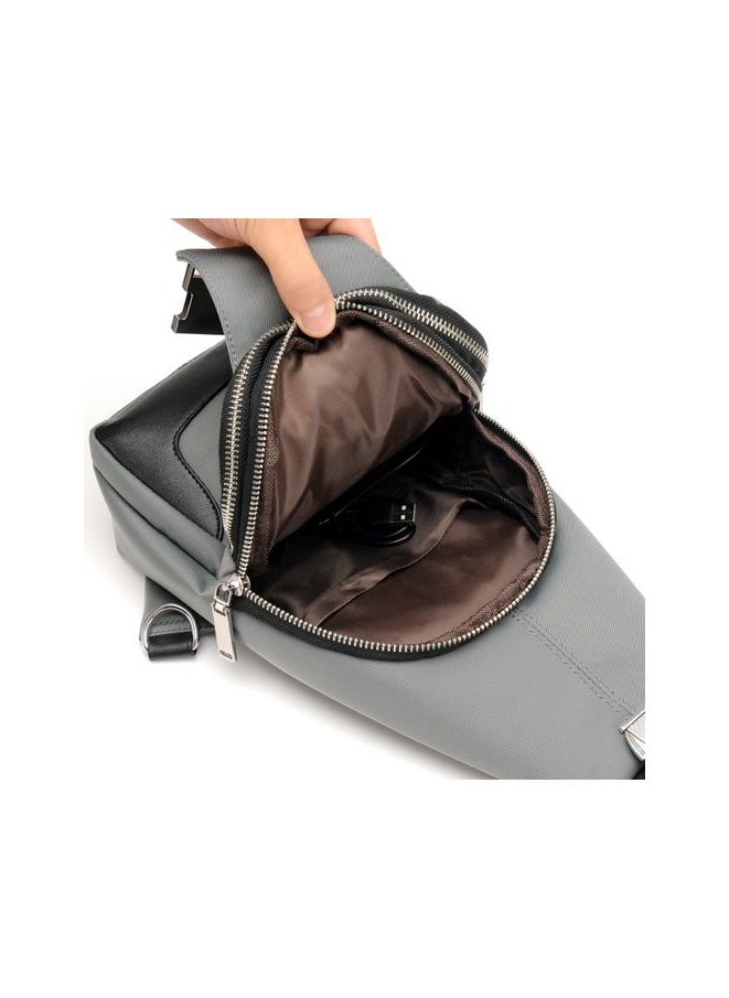 amazing.EGP - AMAZINGegp Small Leather Backpack Crossbody Bag Chest Shoulder Bags for Men Outdoor Anti-Theft Lightweight Cycling - Image 1