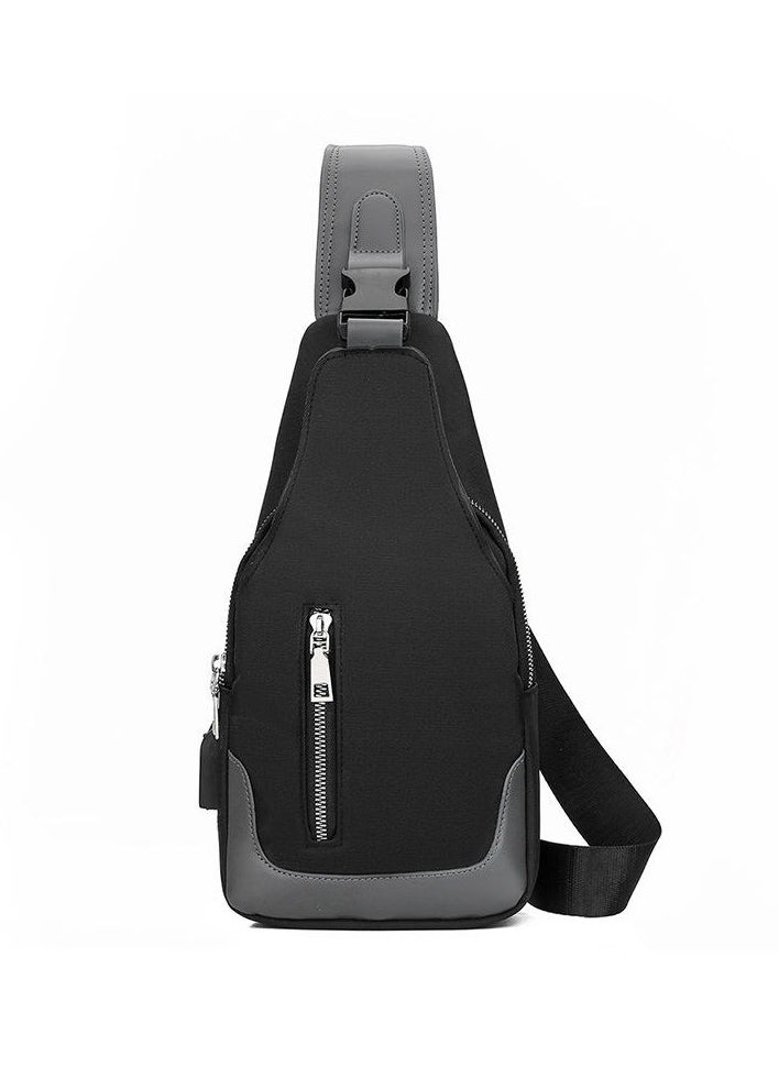 amazing.EGP - AMAZINGegp Small Leather Backpack Crossbody Bag Chest Shoulder Bags for Men Outdoor Anti-Theft Lightweight Cycling - Image 1