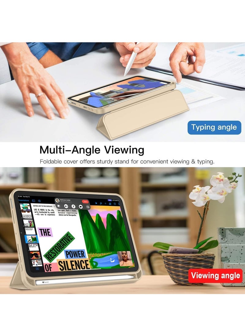 ELTRAZONE NEW Smart Case with Pencil Holder for iPad Mini 6 - Trifold Stand, Soft TPU Back, Auto Wake/Sleep, Dust Proof, Anti-Fingerprint, Heavy Duty Protection – iPad Mini 6 Case - Image 3