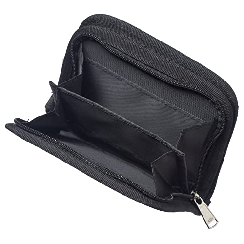 Umbro for Men, Kids Zippered Bi-Fold Minimalist Slim Nylon Wallet (Black) - Image 5