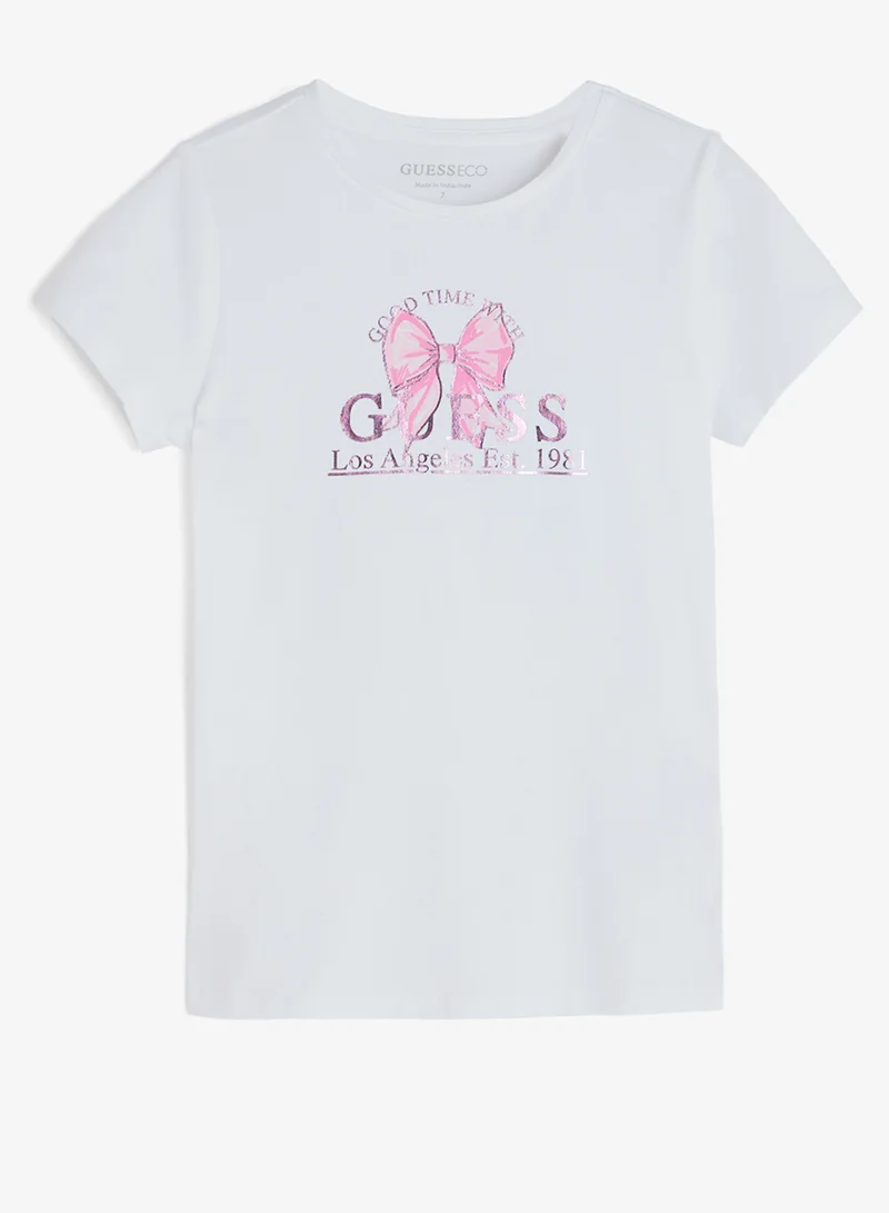 GUESS Youth Graphic Crew Neck T-Shirt