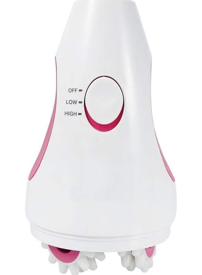 3D Electric Cellulite Massage Machine, Body Slimming Cellulite Massager Vibration Cavitation Machine for Removing Cellulite, Reducing Weight and Relieving Tension(White)