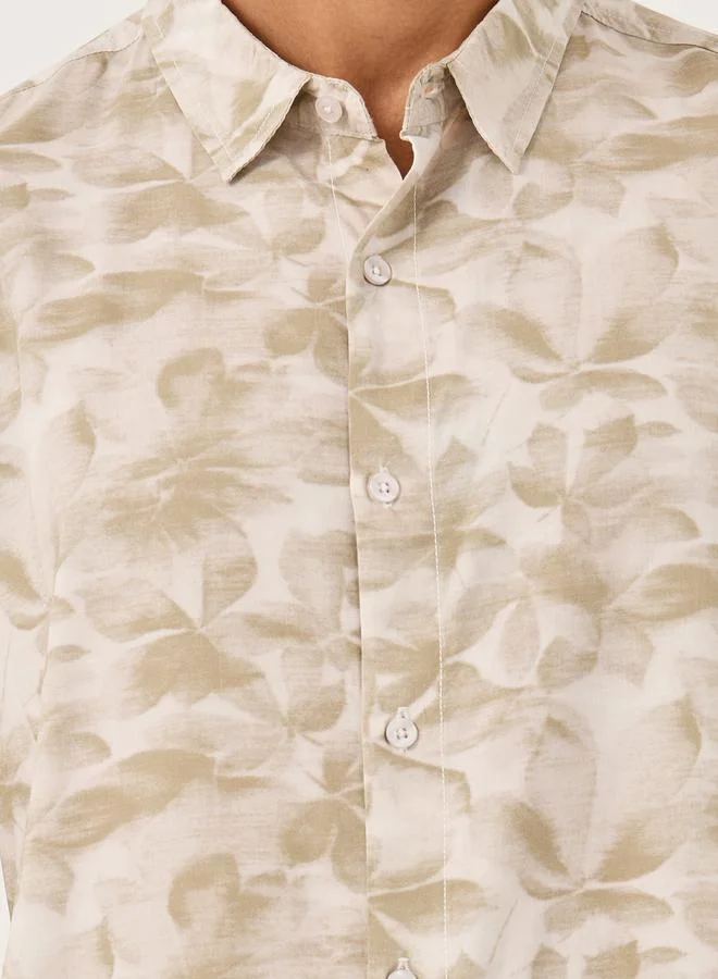 Styli Styli All-Over Print Long Sleeve Regular Fit Shirt