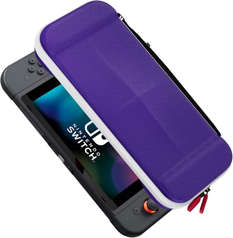 بروكاس حقيبة حمل رفيعة من ProCase لجهاز Nintendo Switch 2 2025، حقيبة سفر صلبة مع 12 فتحة لبطاقات الألعاب، ملحقات حماية لـ Switch 2 - أرجواني - Image 1