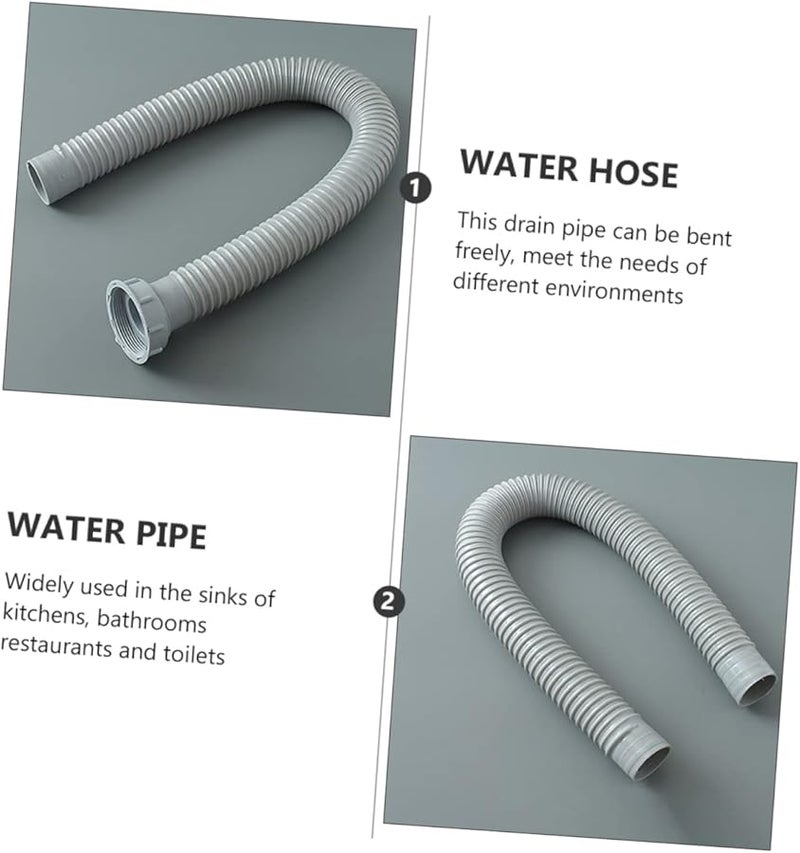 خرطوم تصريف مرن بطول 0.5 متر لغسالة الصحون وغسالة الملابس وصنبور الحوض - Image 4