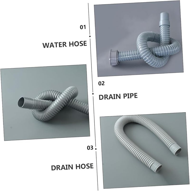 خرطوم تصريف مرن بطول 0.5 متر لغسالة الصحون وغسالة الملابس وصنبور الحوض - Image 5