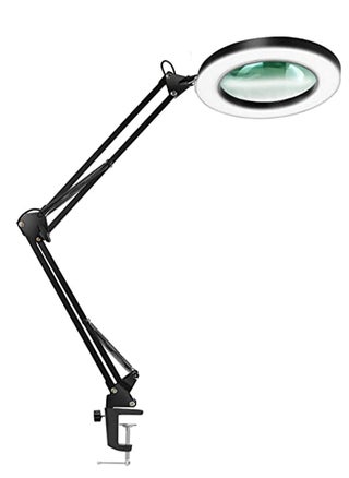 Magnifying Desk Lamp, 8 Diopter, 5X Real Glass Lens, 3 Color Modes, Stepless Dimmable, Adjustable Swivel Arm with Clamp, LED Magnifier Light and Stand for Crafts, Reading, Close Work - pzsku/Z24E938888ED9382A557BZ/45/_/1716991737/36e95b67-eac7-4a8e-a5ae-1d13784a2fcd