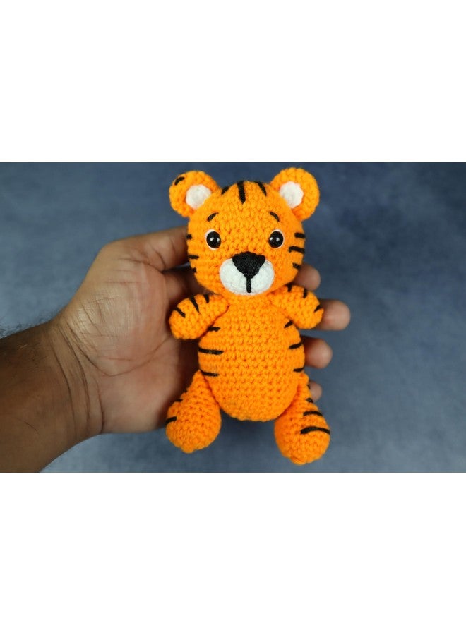 سوترا لعبة نمر سوترا بيبي كروشيه | لعبة حيوان محشو | لعبة نمر صوفية مصنوعة يدويًا ومحبوكة يدويًا | أفضل لعبة هدية لعيد الميلاد وحفلات استقبال المولود | ألعاب ناعمة مقاس 5 × 3 بوصات للرضع من البنات والأولاد - Image 2