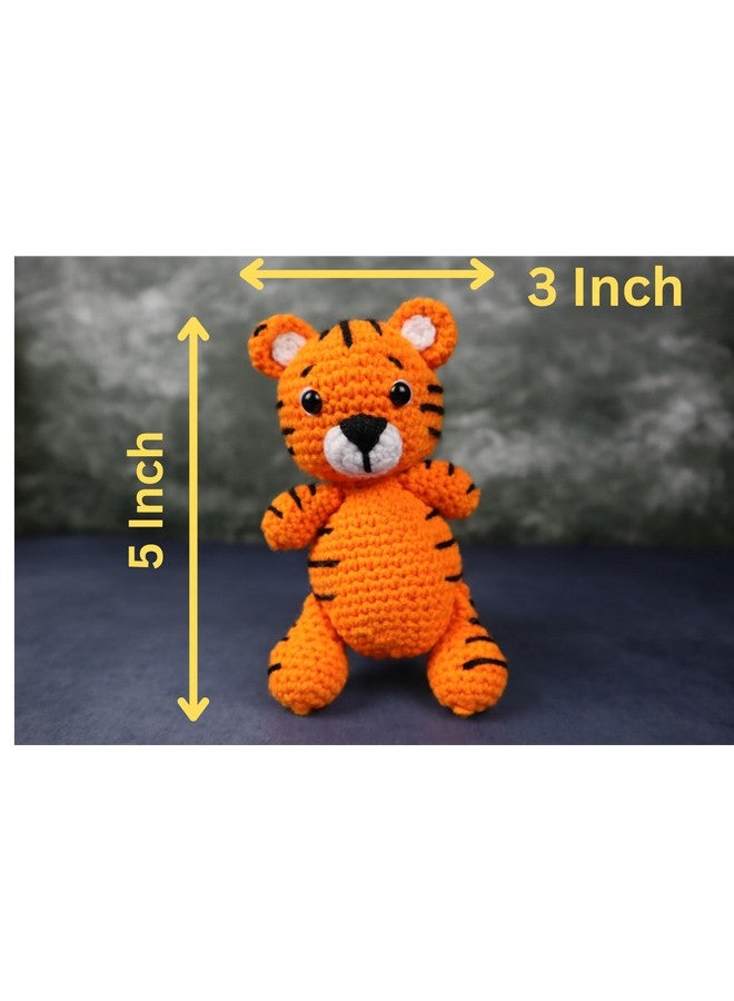 سوترا لعبة نمر سوترا بيبي كروشيه | لعبة حيوان محشو | لعبة نمر صوفية مصنوعة يدويًا ومحبوكة يدويًا | أفضل لعبة هدية لعيد الميلاد وحفلات استقبال المولود | ألعاب ناعمة مقاس 5 × 3 بوصات للرضع من البنات والأولاد - Image 5