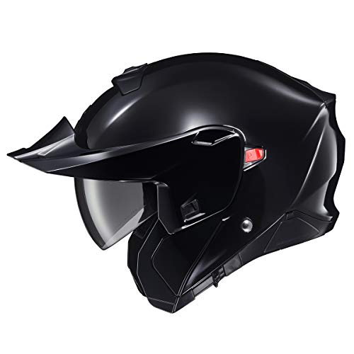 ScorpionEXO GT930 Open Full Face Transformer Adult Motorcycle Helmet Bluetooth Ready Speaker Pockets DOT ECE PJ Approved Solid Gloss Black Medium - Image 3