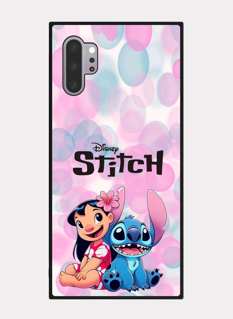 بكسلات كفر سامسونج جالكسي نوت 10 بلس كرتون ليلو و ستيتش - Image 1