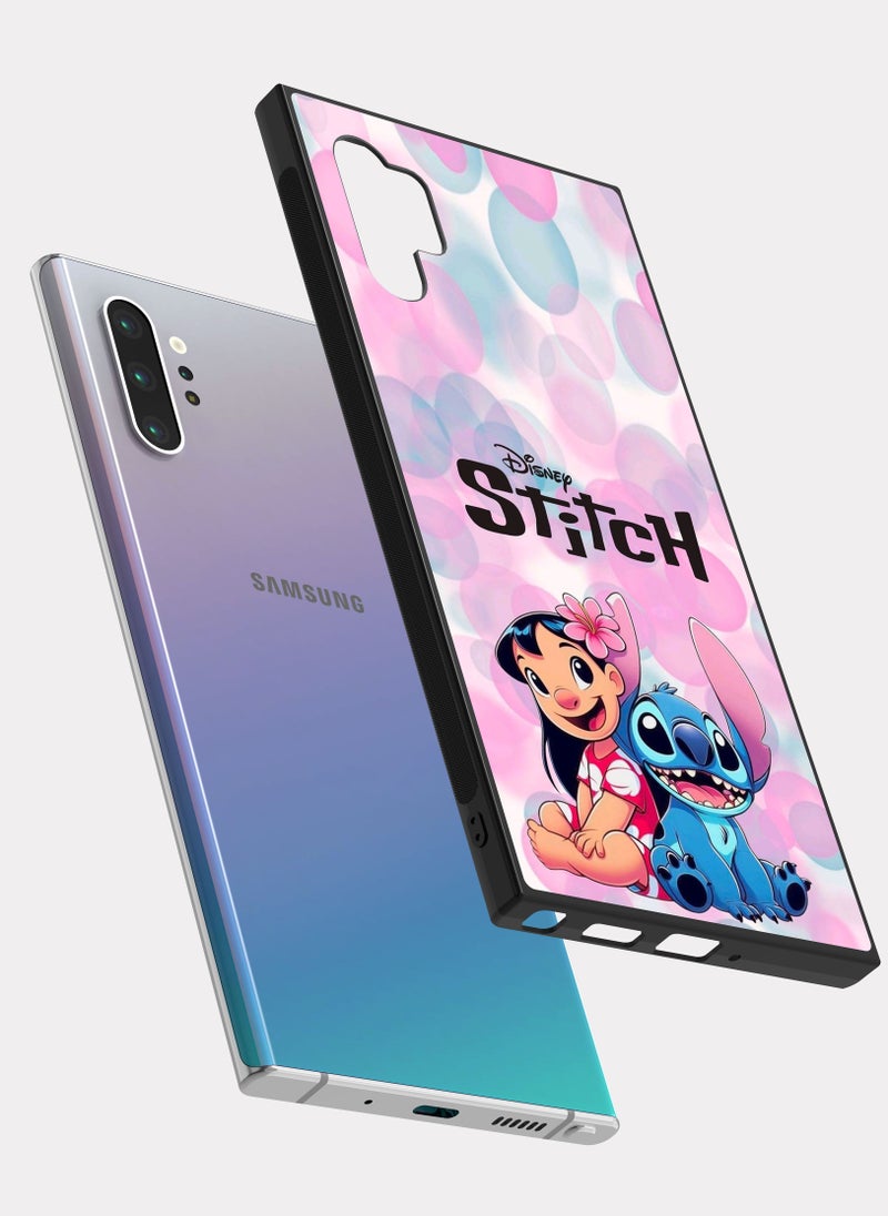 بكسلات كفر سامسونج جالكسي نوت 10 بلس كرتون ليلو و ستيتش - Image 2