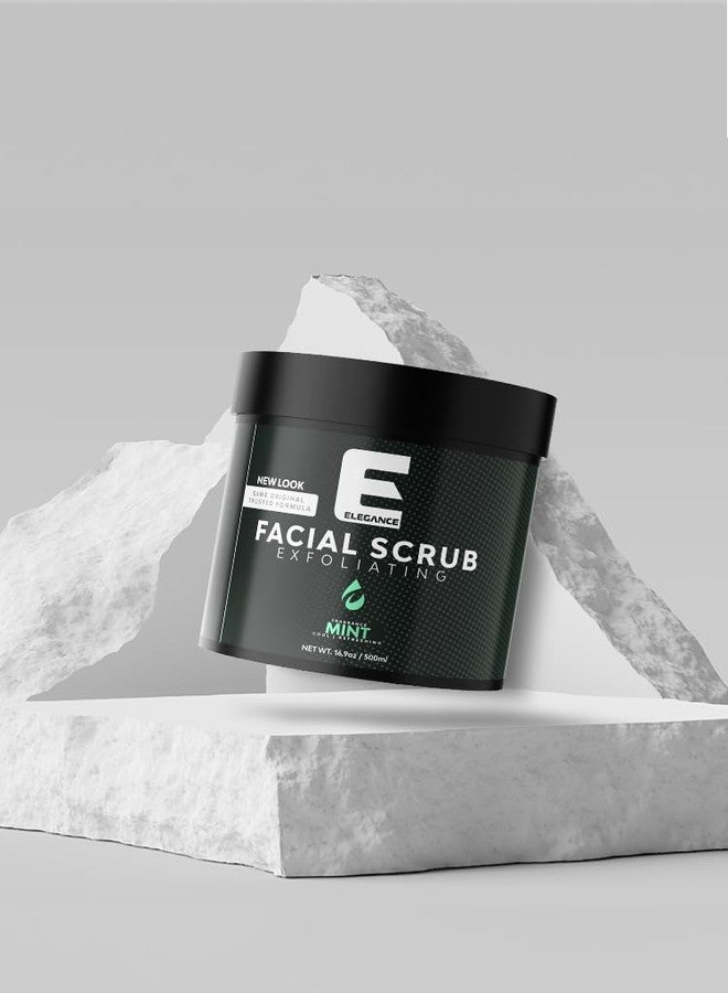 E Elegance Elegance Natural Face Scrub, 16.9 Oz, Mint Based Facial Scrub, Exfoliate and Eliminate Impuritites for a Healthy and Hydrated Glowing Skin - Image 4