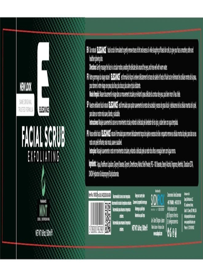 E Elegance Elegance Natural Face Scrub, 16.9 Oz, Mint Based Facial Scrub, Exfoliate and Eliminate Impuritites for a Healthy and Hydrated Glowing Skin - Image 3