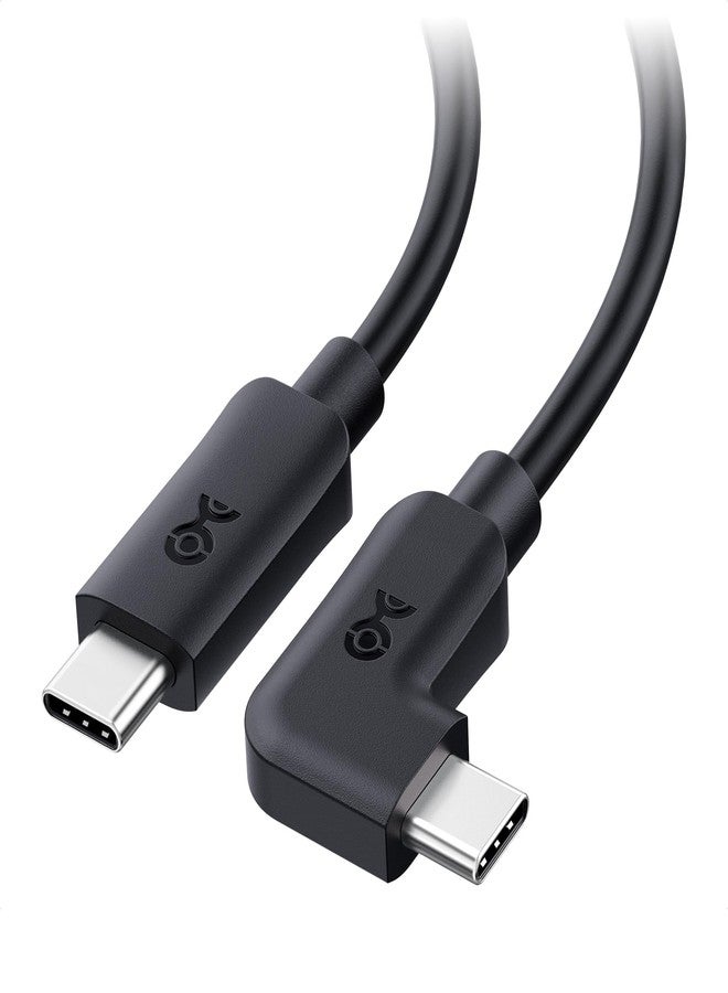 Cable Matters 20Gbps Right Angle USB C Cable - 6ft, Supports Up to [8K@30Hz / 4K@120Hz Video, 240W Charging, 20Gbps Data Transfer] 90 Degree USB C Cable, Right-Angle USBC to USBC Cord - Image 1