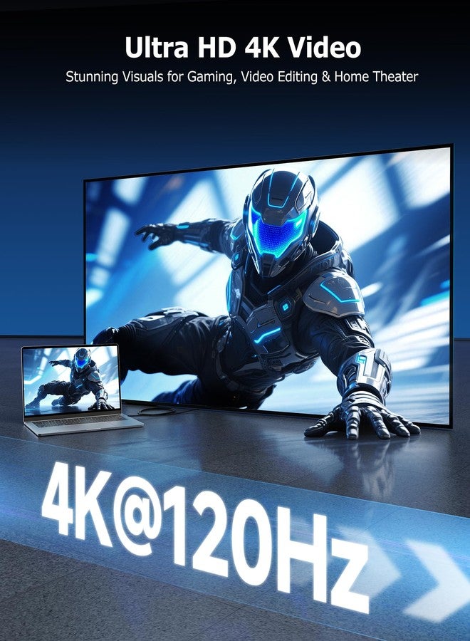 Cable Matters 20Gbps Right Angle USB C Cable - 6ft, Supports Up to [8K@30Hz / 4K@120Hz Video, 240W Charging, 20Gbps Data Transfer] 90 Degree USB C Cable, Right-Angle USBC to USBC Cord - Image 5