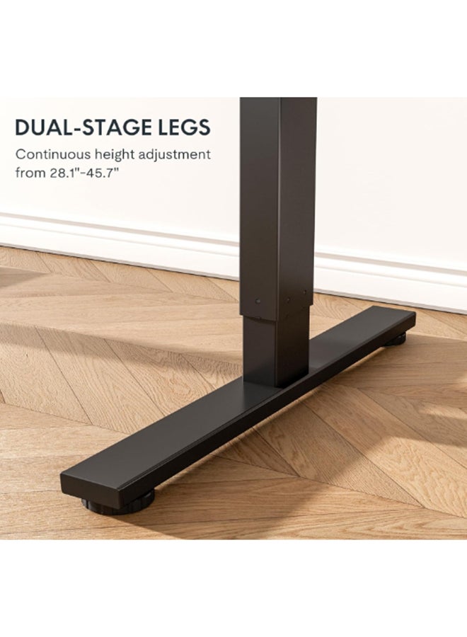 FLEXISPOT EN1 Standing Desk 129 x 68 x 14.5cm Maple - Whole-Piece Desktop, Home Office Use, Height Adjustable with 4 Memory Presets, Supports Multiple Monitors - Image 5