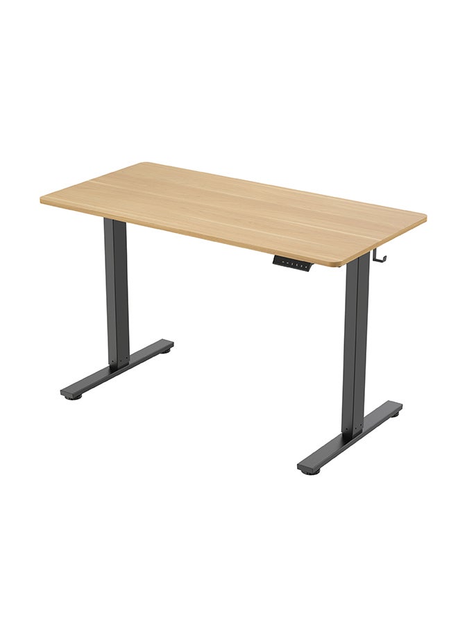 FLEXISPOT EN1 Standing Desk 129 x 68 x 14.5cm Maple - Whole-Piece Desktop, Home Office Use, Height Adjustable with 4 Memory Presets, Supports Multiple Monitors - Image 2