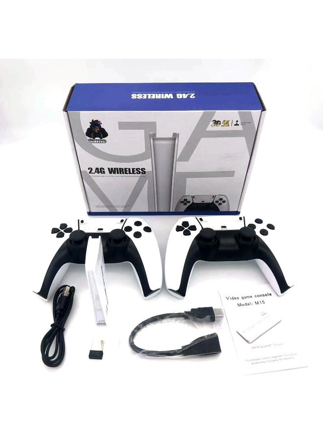 M15 Wireless Video Games for Tv Gaming, Retro Gaming Console with Game Stick 4K HD Game Stick, Plug & Play TV Video Game Set for 2 Player 20000+ Games 2.4G Wireless - Image 1